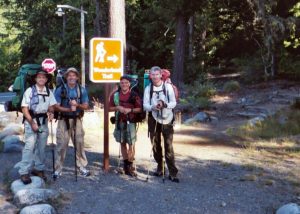 Mark, Ed, Carl, and John at the Longmire trailhead