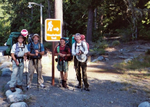 Mark, Ed, Carl, and John at the Longmire trailhead