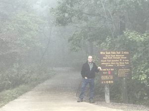 Foggy day on a short hike to the Missouri high point