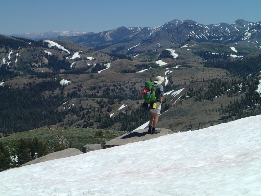 Pete looking over valley