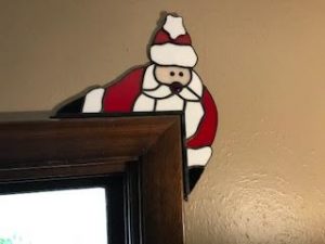 Santa corner hanger