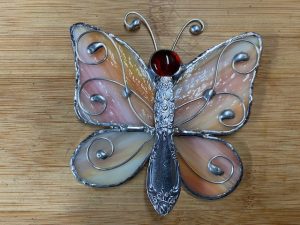 Butterfly stained glass