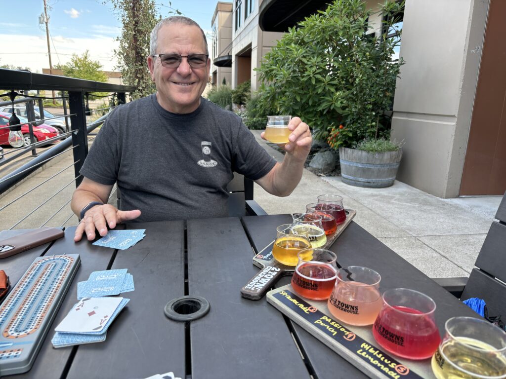 Cider Tasting and card playing