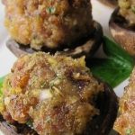 Stuffed mushrooms with sausage